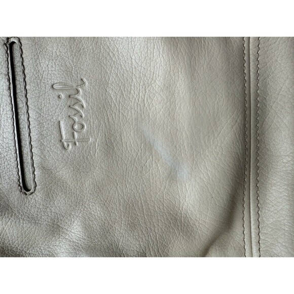 Fossil Light Yellow Leather Cross Body Bag‎ Needs Repairs Has Key Charm - Picture 9 of 10